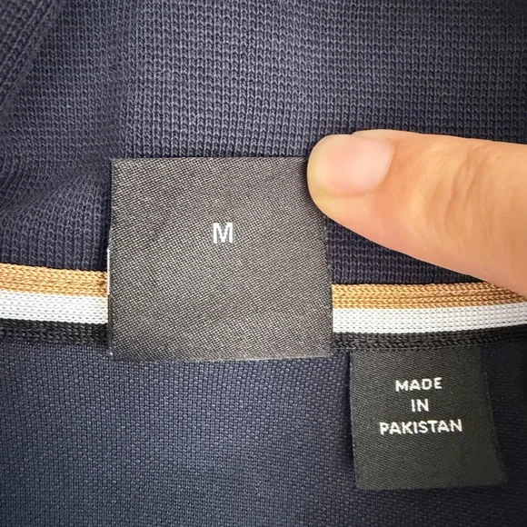 BOSS Men's Dark Blue Zip-Up track jacket - Picture 5 of 7